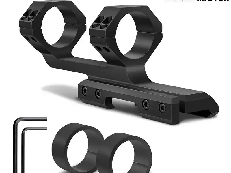 Cantilever Offset Dual Ring Scope Mount Dual Ring For Picatinny Weaver Rail 1 inch or 30 mm Diameter