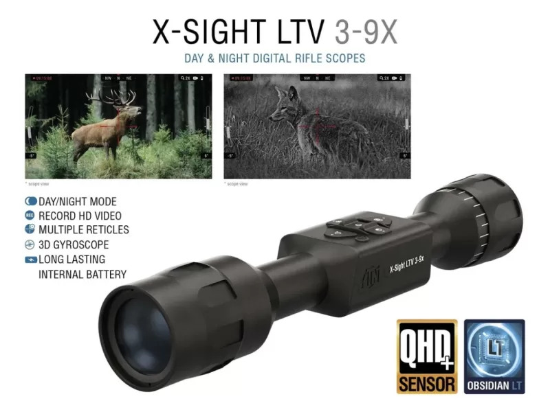 ATN X-Sight LTV 3-9x Day and Night Vision Rifle Scope