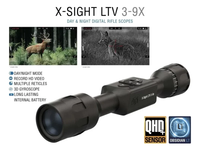 ATN X-Sight LTV 3-9x Day and Night Vision Rifle Scope