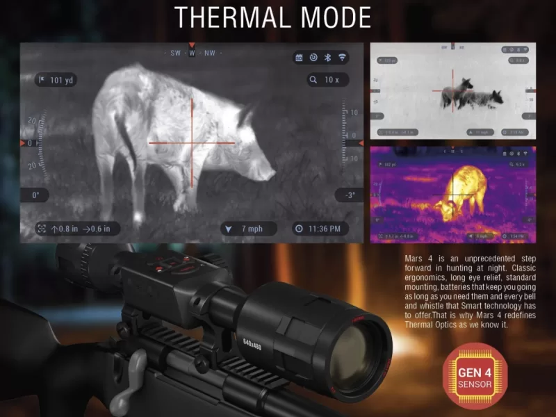 ATN MARS 4, 4.5-18x, 384×288, Thermal Rifle Scope