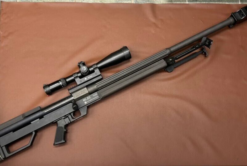 Steyr Mod. HS50 .50BMG 90cm Barrel Single loader. Long Range Schmidt & Bender PMII 12-50x56