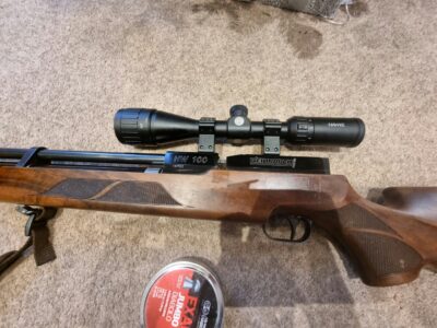 Weihrauch H100 mk2 .22 with scope - Air Arms s200 mk1.22
