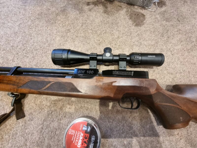 Weihrauch H100 mk2 .22 with scope - Air Arms s200 mk1.22