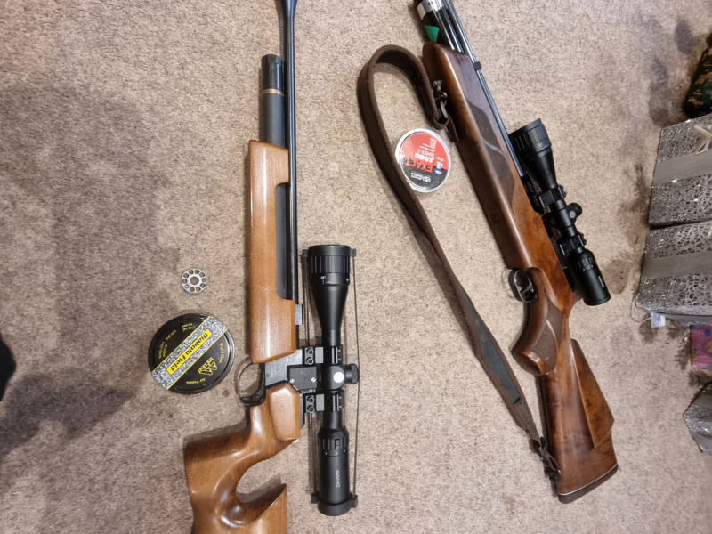Weihrauch H100 mk2 .22 with scope - Air Arms s200 mk1.22