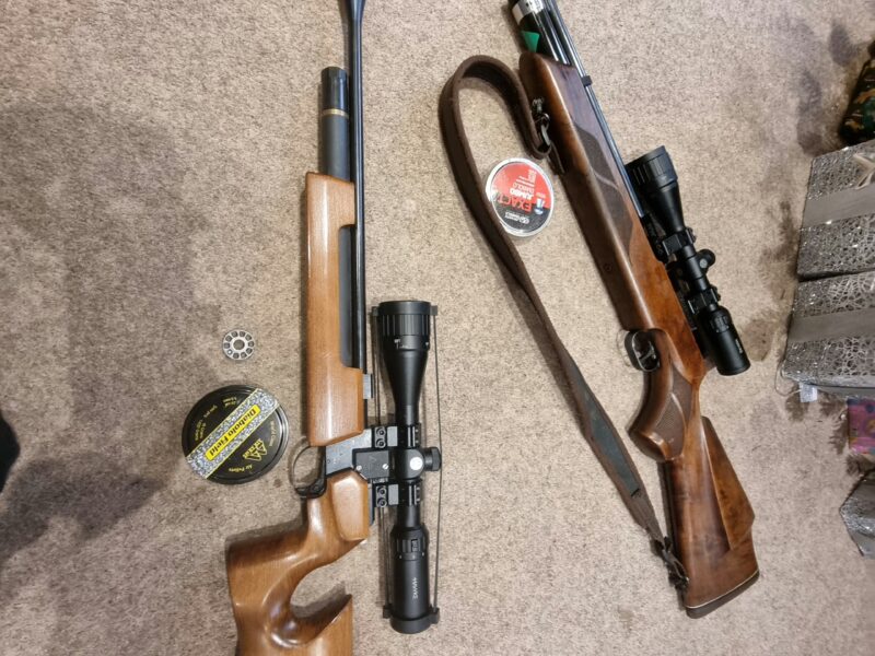 Weihrauch H100 mk2 .22 with scope - Air Arms s200 mk1.22