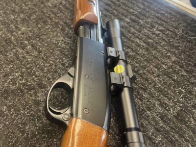 Remington Fieldmaster Model 572 .22 S/L/LR Pump Rifle Tasco Scope Minty