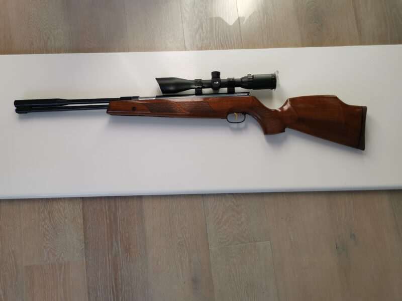 Weihrauch HW 97K .177 With Hawke 4 -12 x 44 AO Airmax Scope Plus 2 Piece Mounts