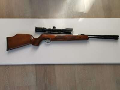 Weihrauch HW 97K .22CAL With AGS3-9 X40 Mil - Dot Scope Plus 2 Piece Mounts