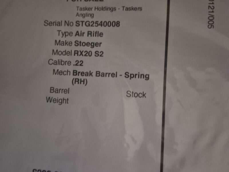 Air riffle and scope