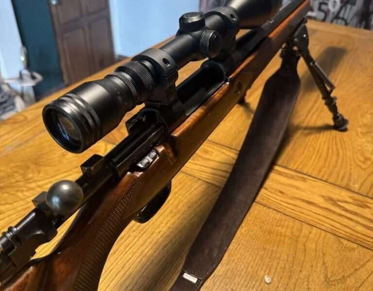 Remington .308 bolt action riffle and moderator