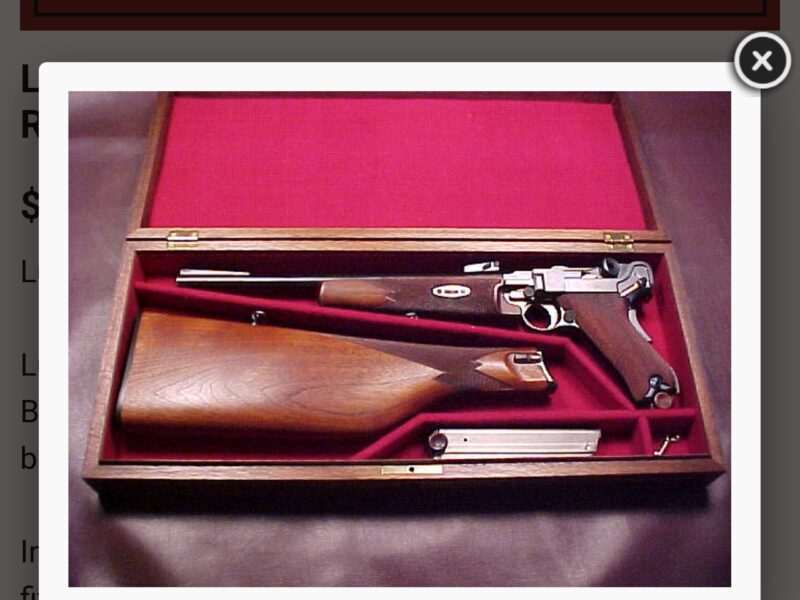 1902 Luger Cabine Presentation case