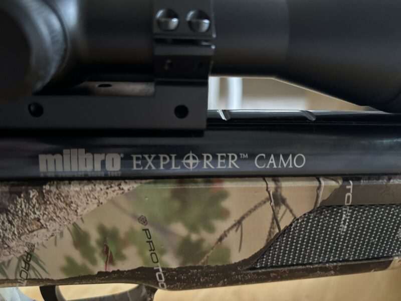 Milbro Exploler Camo .22 spring air rifle used