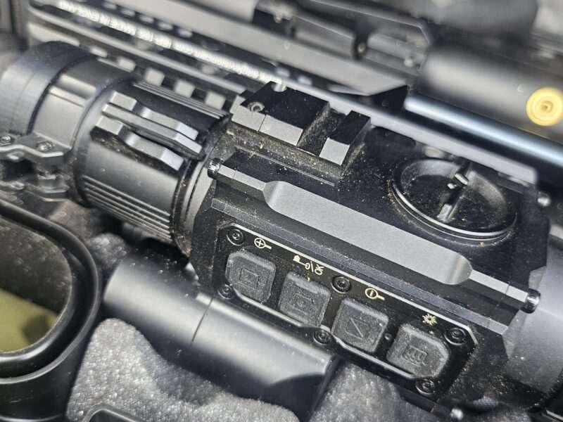 FX MAVERICK BLACK COMPACT in 177 sub 12. like new with Pard 008lrf scope