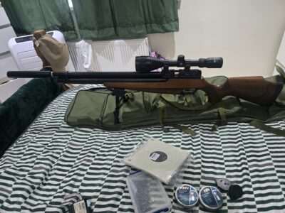 Webley raider 12 with air tank