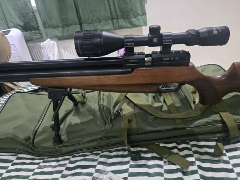 Webley raider 12 with air tank