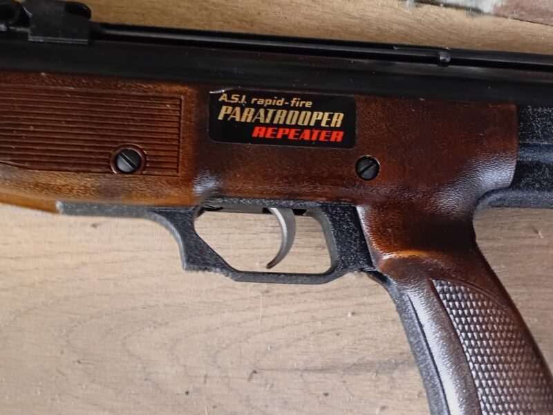 RARE VINTAGE A.S.I. PARATROOPER RAPID-FIRE REPEATER .177 – COLLECTOR'S ITEM
