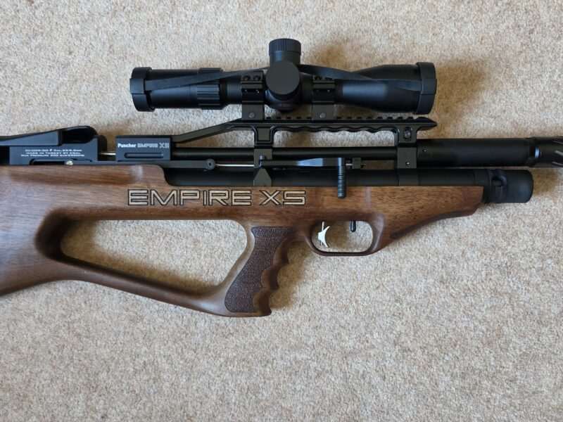 Kral Empire XS .22, Scope and Huggett Atom
