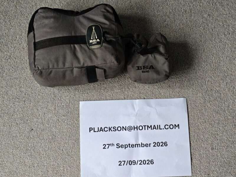 Air Arms S410F Carbine Super-Lite .177 — Complete Package + Moderator, Scope, Spares & Rest Bags - £495