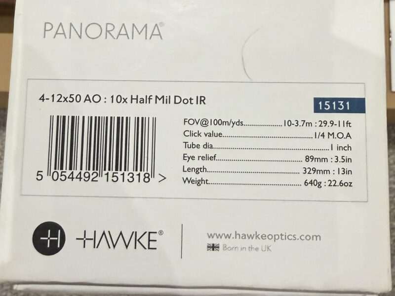 Weihrauch HW100 KS .177 – Hawke Panorama Scope – Excellent Condition