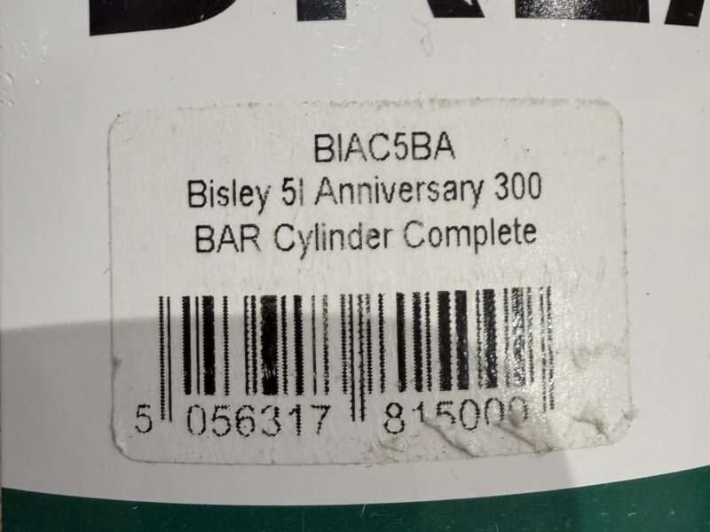 Bisley 5 litre 300 bar breathing air cylinder in good used condition.
