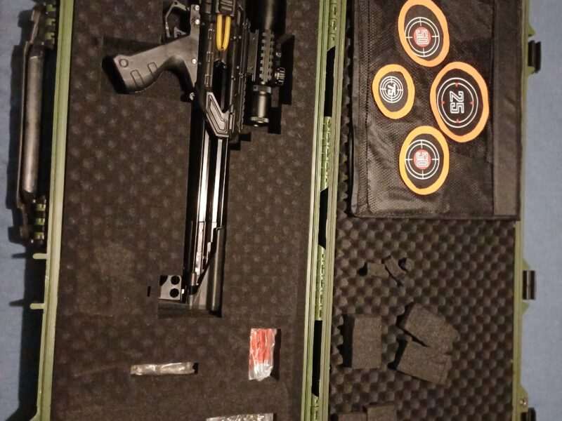 RS-X7 Armageddon-X is a high-performance slingshot crossbow hybrid built for shooters who want serious power and precision in a compact design.
