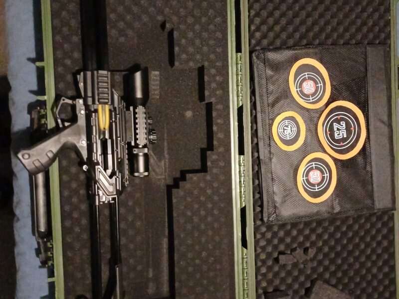 RS-X7 Armageddon-X is a high-performance slingshot crossbow hybrid built for shooters who want serious power and precision in a compact design.
