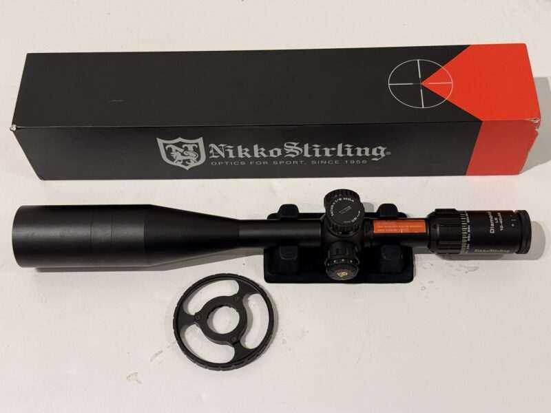 Nikko Stirling Diamond Long Range 10-40x56 HMD Scope + BLK Tech Mounts – Immaculate